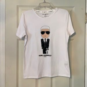 Karl Lagerfelf graphic tee